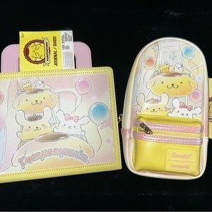 Pompompurin and Macaroon Carnival Journal and Pencil Case bundle.